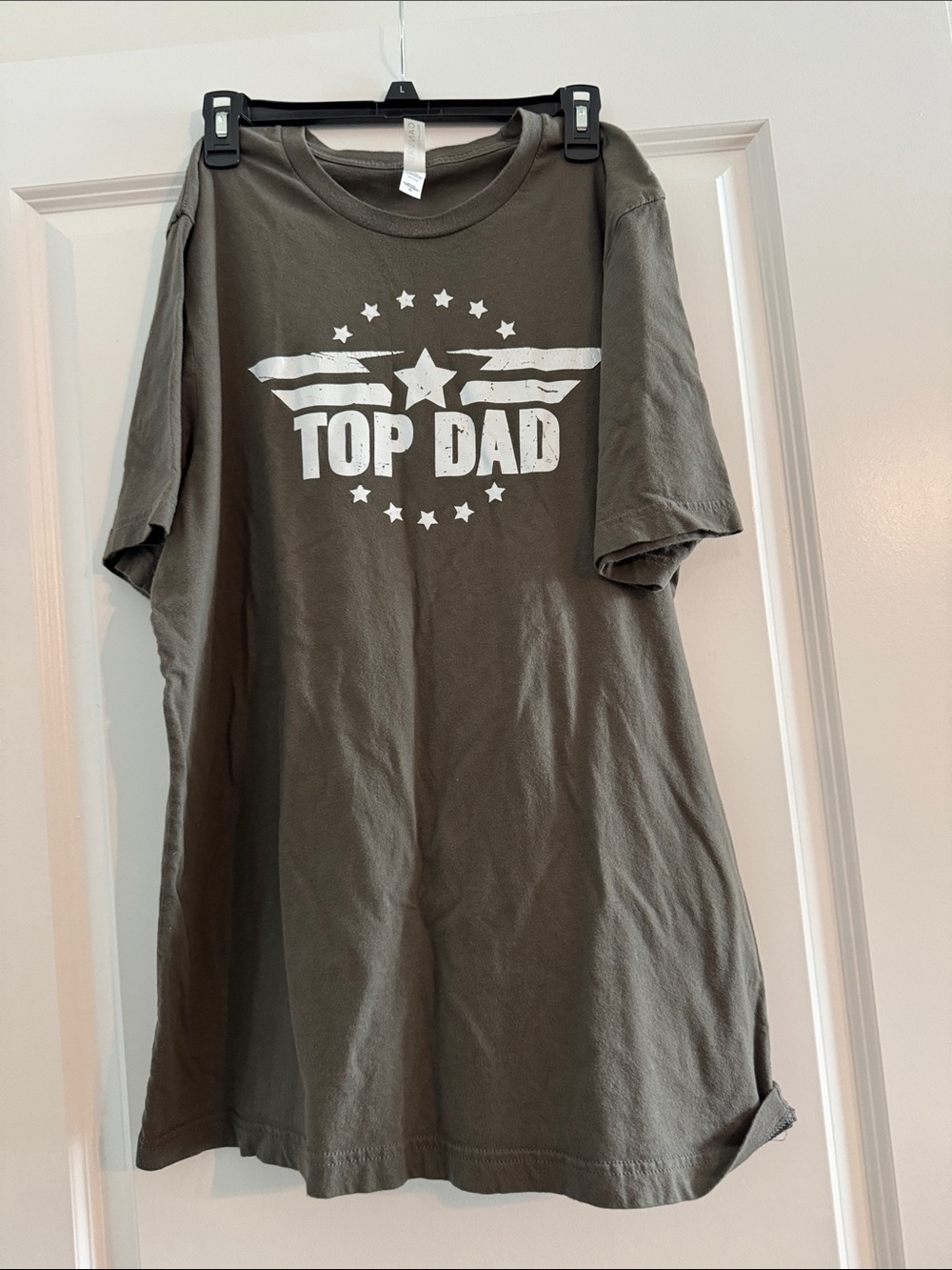 Top Dad Graphic Tee - Olive Green Men’s T-Shirt